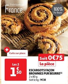 Escargots Facon Brownies Pur Beurre offre à 0,75€ sur Auchan Supermarché