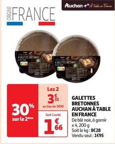 Auchan - Galettes Bretonnes À Table En France