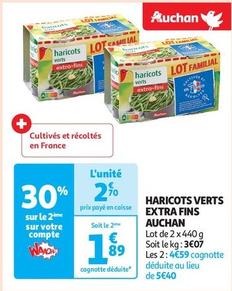 Auchan - Haricots Verts Extra Fins