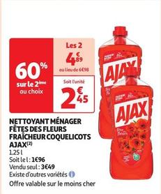 Ajax - Nettoyant Ménager Fêtes Des Fleurs Fraîcheur Coquelicots