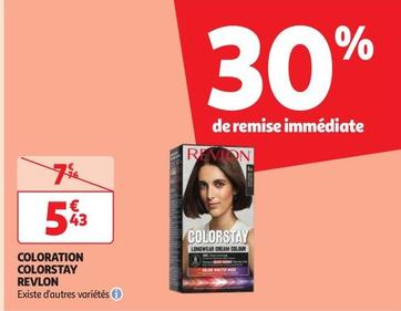 Revlon - Coloration Colorstay offre à 5,43€ sur Auchan Supermarché
