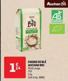 Auchan Bio - Farine De Blé offre à 1,14€ sur Auchan Supermarché