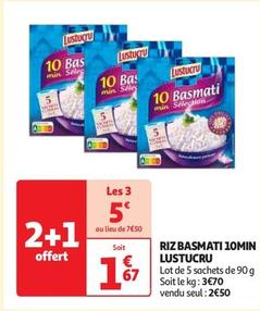 Lustucru - Riz Basmati 10min offre à 2,5€ sur Auchan Supermarché