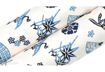 Papier washi japonais bleu et blanc offre à 11,9€ sur L'éclat de Verre