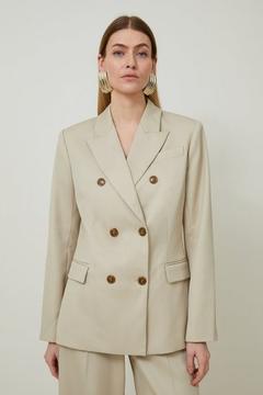 Tailored Wool Blend Double Breasted Blazer offre à 259€ sur Karen Millen