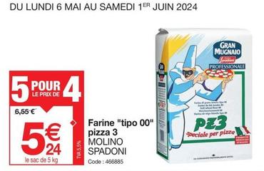 Molino Spadoni - Farine Tipo 00 Pizza 3  offre à 5,24€ sur Promocash