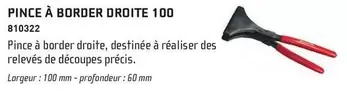 Pince À Border Droite 100 offre sur Chausson Matériaux