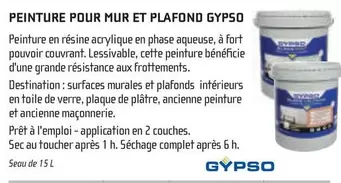Gypso - Peinture Pour Mur Et Plafond  offre sur Chausson Matériaux