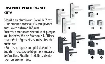Ensemble Performance Koya offre sur Chausson Matériaux