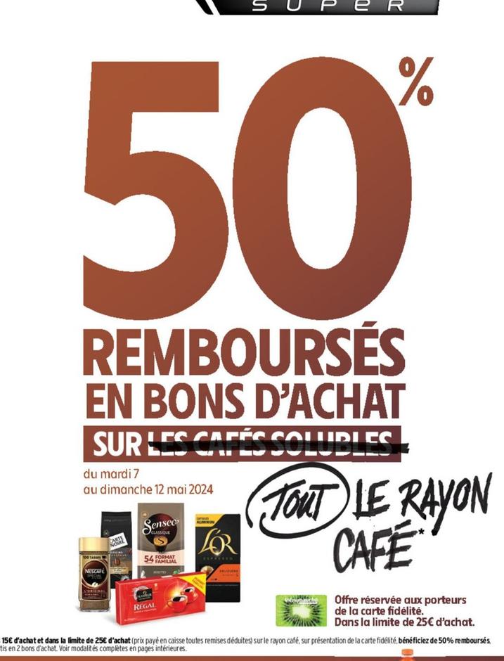 Sur Les Cafés Solubles offre sur Intermarché