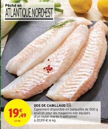 Dos De Cabillaud offre à 19,49€ sur Intermarché
