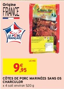 Charculor - Côtes De Porc Marinées Sans Os offre à 9,95€ sur Intermarché
