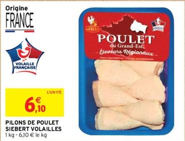 Siebert - Pilons De Poulet Volailles offre à 6,1€ sur Intermarché