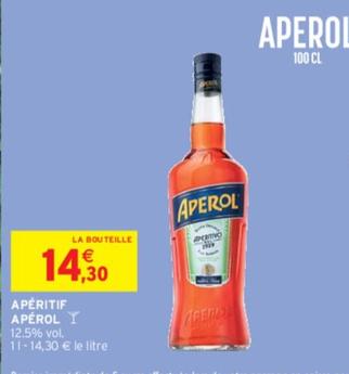 Apérol - Apéritif  offre à 14,3€ sur Intermarché