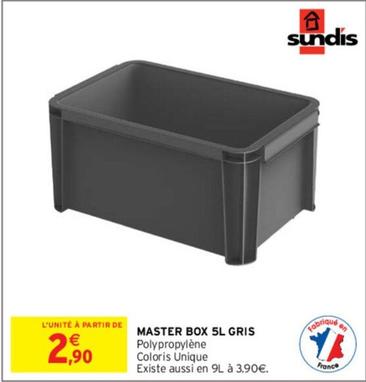 Sundis - Master Box Gris offre à 2,9€ sur Intermarché