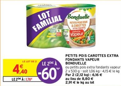 Bonduelle - Petits Pois Doux & Carottes Extra Fondants Vapeur offre à 4,4€ sur Intermarché