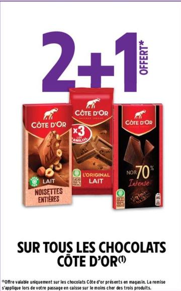 Côte D'Or - Sur Tous Les Chocolats offre sur Intermarché