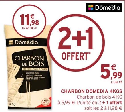 Domedia - Charbon 4Kgs offre à 5,99€ sur Intermarché
