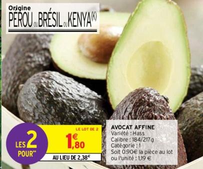 Avocat Affine offre à 1,8€ sur Intermarché