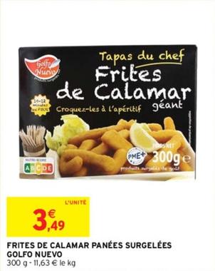 Calamar frits offre à 3,49€ sur Intermarché