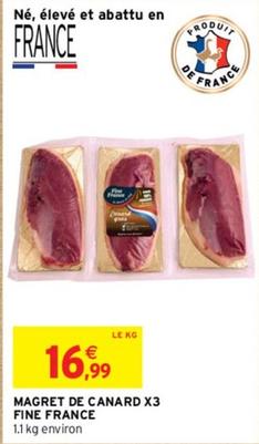 Magret de canard offre à 16,99€ sur Intermarché Hyper