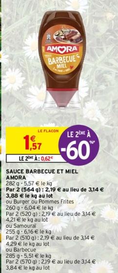 Amora - Sauce Barbecue Et Miel offre à 1,57€ sur Intermarché Express