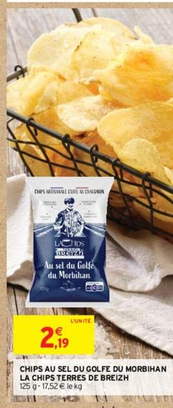 La Chips Terres De Breizh - Chips Au Sel Du Golfe Du Morbihan  offre à 2,19€ sur Intermarché Express