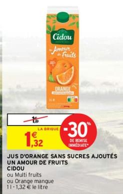 Cidou - Jus D'Orange Sans Sucres Ajoutés Un Amour De Fruits 
