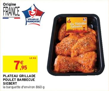 Siebert - Plateau Grillade Poulet Barbecue  offre à 7,95€ sur Intermarché Express
