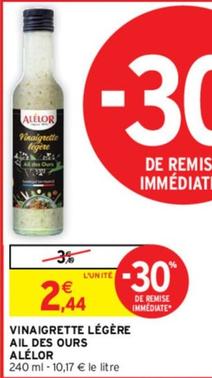 Alélor - Vinaigrette Légère Ail Des Ours  offre à 2,44€ sur Intermarché Express