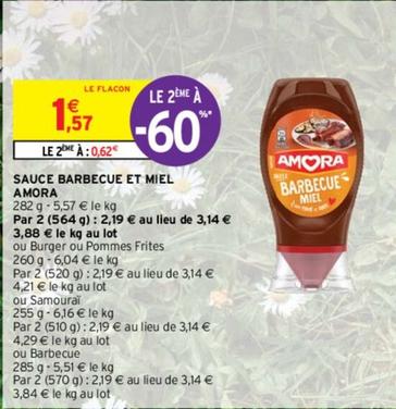 Amora - Sauce Barbecue Et Miel offre à 1,57€ sur Intermarché Contact