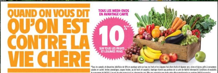 Sur Tous Les Fruits Et Legumes Frais offre sur Intermarché Contact
