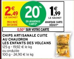 Les Enfants Des Volcans - Chips Artisanale Cuite Au Chaudron offre à 1,99€ sur Intermarché Contact