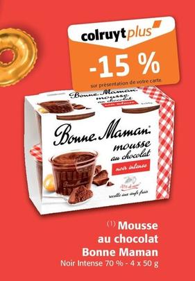 Bonne Maman - Mousse Au Chocolat offre sur Colruyt