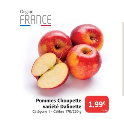 Pommes Choupette Variete Dalinette offre à 1,99€ sur Colruyt