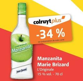 Marie Brizard - Manzanita offre sur Colruyt