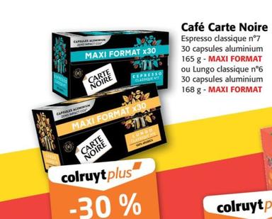 Carte Noire - Café offre sur Colruyt