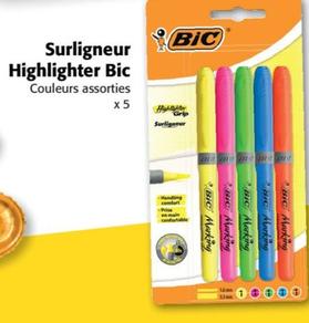 Bic - Surligneur Highlighter offre sur Colruyt