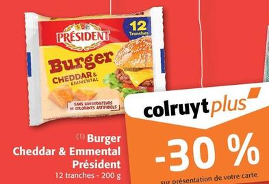 Président - Burger Cheddar & Emmental
