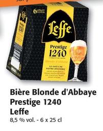 Leffe - Bière Blonde D'Abbaye Prestige 1240