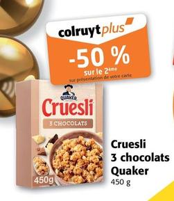 Quaker - Cruesli 3 Chocolats