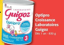 Guigoz - Optipro Croissance Laboratoires offre sur Colruyt