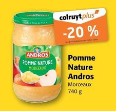 Andros - Pomme Nature offre sur Colruyt