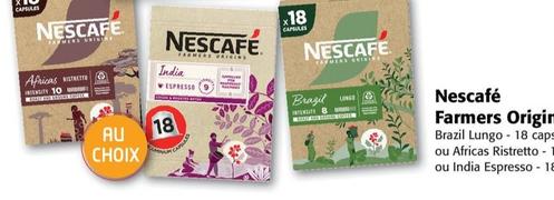 Nescafé - Farmers Origins offre sur Colruyt