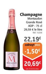 Montaudon - Champagne offre à 22,19€ sur Colruyt