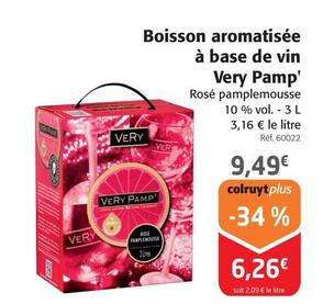 Very Pamp' - Boisson Aromatisée À Base De Vin offre à 6,26€ sur Colruyt