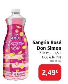 Don Simon - Sangria Rosé offre à 2,49€ sur Colruyt