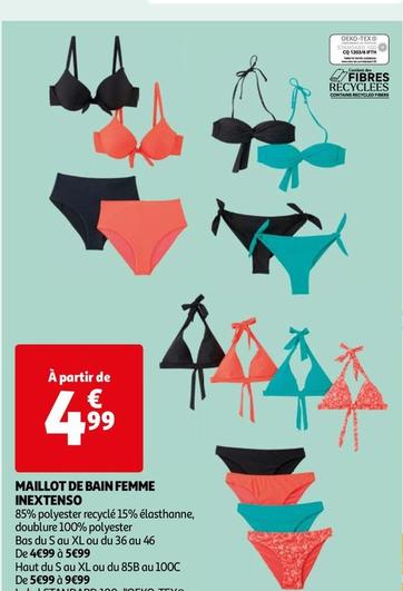 Inextenso - Maillot De Bain Femme  offre à 4,99€ sur Auchan Hypermarché