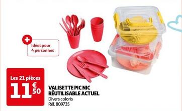 Actuel - Valisette Picnic Reutilisable  offre à 11,5€ sur Auchan Hypermarché