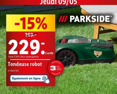 Parkside - Tondeuse Robot  offre à 229€ sur Lidl